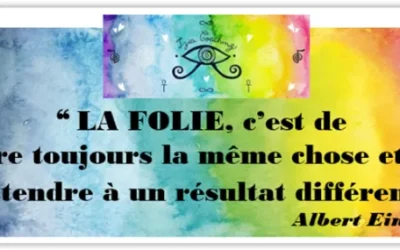 ❝ La folie, c’est de faire toujours la même chose et de s’attendre à un résultat différent. ❞ Albert Einstein