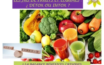 LES JUS DE FRUITS ET LÉGUMES : ¿ DÉTOX OU INTOX ?