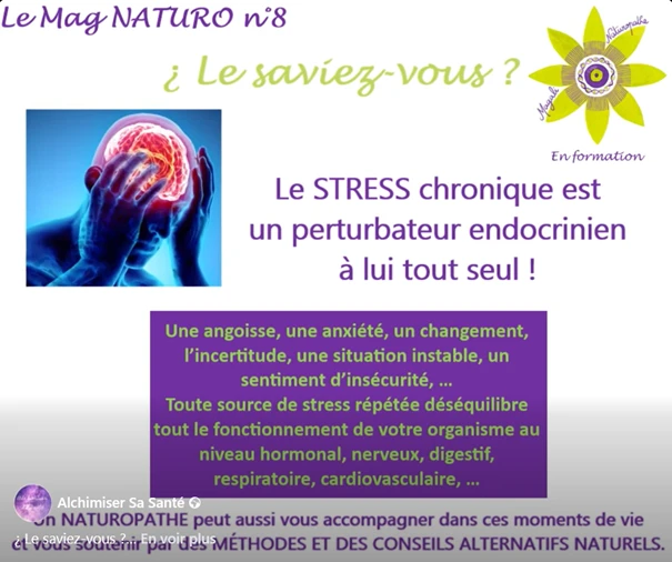 Le STRESS chronique est un perturbateur endocrinien à lui tout seul !
